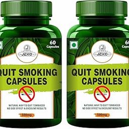 Jeko Quit Smoking Capsules for Men & Women - Anti Addiction Capsules - De Addiction- Helpful to Stop Smoking & Liquor 60 Capsules (Pack of 2)-image-34