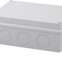 KAMSTEALTH IP65/IP55 200X155X80 And 255X200X80 Waterproof Junction Box Electric Project Enclosure-Rectangle Power Case with Holes (200X155X80)-21