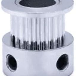 Robocraze GT2 Black Aluminum 20 Teeth Timing Belt Idler Pulley for 3D Printer 6mm Width Timing Belt | Silver-GT2 6.35mm Bore 20 Teeth)-picture-10