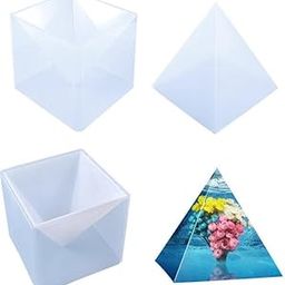 Multi-Functional Silicone Pyramid Mold for Resin Crafts, soap Making, Wax Candle Creation, Dried Flower Inclusion, epoxy Casting, Crystal Ornament Design, for Handmade Personalized Gifts &Decoration-7