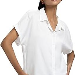 LaVine Shirt | Drop Shoulder Full Placket White Shirt-image-0