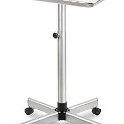 Salon Tray, Salon Tray Cart, Salon Color Tray with Adjustable Height, Salon Tray on Wheels, Salon Rolling Tray Use As Tattoo Tray, Dental Tray, Durable and No-Rust (Gray)-28