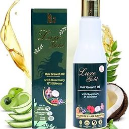 LUXE GOLD Handmade 13 Herbs Promotes Hair Growth & Reduces Hair Fall with Curry Leaves Hair Oil for Men & Women 200 ml-image-84