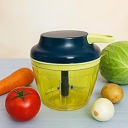 Polypropylene Mini Handy and Compact Chopper with 3 Blades for Effortlessly Chopping Vegetables and Fruits for Your Kitchen (20420, Yellow, 550 ml)-image-73