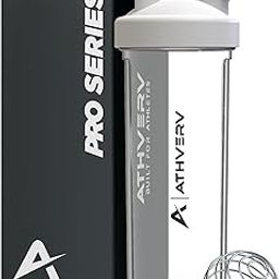 ATHVERV Pro Gym Shaker Bottle, Shakers for Protein Shake, 900ml (Transparent/White)-image-74
