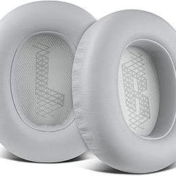 SOULWIT Replacement Ear Pads for JBL E65 (E65BT E65BTNC)/Live 650 (650NC 650BTNC)/Duet NC Over-Ear Headphones, Earpads Cushions with Softer Leather, Noise Isolation Foam - E65BT PL Grey-image-85