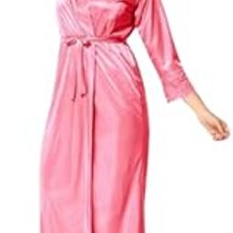 Siami Apparels Solid Satin Nighty/Night Wear Sets with Robe | Attractive & Stylish | for Women (2 PC Nighty Set)-image-104