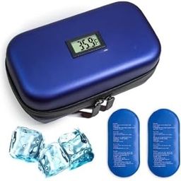 Lulala Insulin Cooler Travel Case, Portable Medical Cooler Bag for Diabetes with an External Thermometer, 2 Reusable Ice Packs for Insulin Pen and Other Diabetic Supplies-image-41