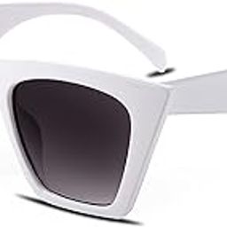 Oversized Vintage Cat Eye Square Sunglasses Women Trendy Cateye Sunglasses B2473-image-57