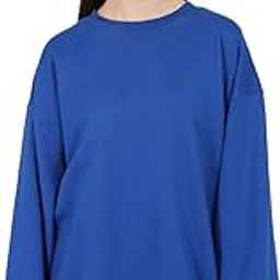 Women Cotton Medium Length Oversize Sweatshirt-image-30