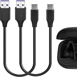 Geekria USB Fast Charger Cable Compatible with Beats Powerbeats Pro 2, AirPods 4/3, AirPods Pro 2, Studio Pro, Solo 4, USB-C Replacement Short Charging Core (1ft / 30cm 2Pack)-image-4