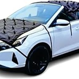 Car Protection Cover from Dogs Waterproof Roof + Bonnet (60 inch x 42 inch) for Roof (50 inch x 30 inch) for Bonnet Cover Shield Your car from Dust and UV Rays Universal Size-11