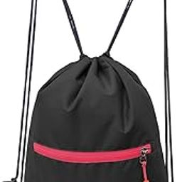 Drawstring Backpack Small Bag Gym Bag for Women & Men With Front Zipper Pocket 12L Dori Bag-image-39