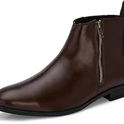 server Men's Chelsea Boots | Ankle Height Casuals For Men| All day wear Comfortable Formal Office & Business Wear Shoes | Zipper Boots-picture-38