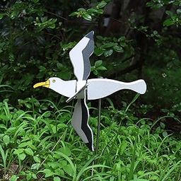 UJEAVETTE Toy Outdoor Whirligig Sea Gull Windmills Spinner for Lawn Garden Art Patio Gray Other Outdoor Toys, Structures-image-37