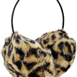 Men's & Women's Animal Print Winter Fur Earmuffs (Brown & Grey)-image-4