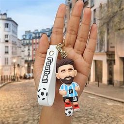 Daiyamondo Cheers on Your Team With Football Player Ronaldo Messi 3D Rubber keychain With Long Ribbon - A Vibrant Accessory for Soccer Fans and Collectors-image-78