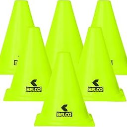 Belco Sports Agility Training Marker Cones for Football Fitness Track and Field Kids Cricket6 Inch Cone Marker Set Floro Green (Floro Green, Pack of 6)-image-85