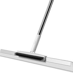 PUHBRHY Rotating Floor Squeegee, Heavy Duty Bathroom Floor Wiper with Stainless Steel Extendable Big Handle Bathroom and Kitchen Cleaning Wiper (Multi)-image-59