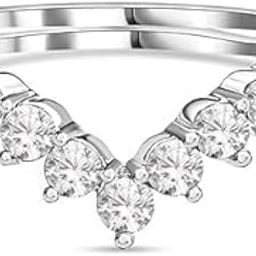 SSJ Shree Sham Jewellers 925 Sterling Silver Rings For Women | Nine Diamond Cut Adjustable Zerconia Rings For Girls Wedding Gift For Girls & Wife-image-67