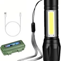 CINEFX Aluminum Cinefxtactical Flashlight + Desk Lamp With Gift Box Focus Zoom Torch Light With 3 Modes Adjustable For Emergency And Activities-43