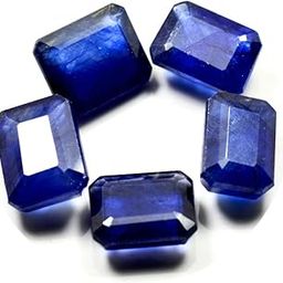 Natural Blue Sapphire at Wholesale Lot (Rs 225/carat) Fine Quality Octagon Shape नीलम Loose Gemstone for Reselling Astrologers Jewellers Crystal Healing Kanya Rashi Virgo Zodiac Sign-picture-23