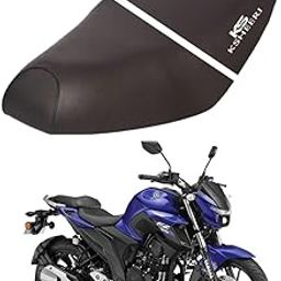 KSHEERI FZ 25 Bike Seat Cover Protect from Rust and Dust, PU Leather Waterproof Durable Seat Cover Front & Rear (Black)-image-81