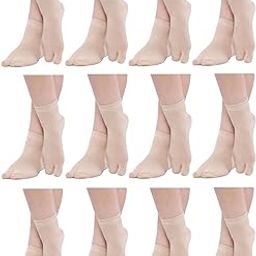 Women Cotton Ankle Length Toe Socks, Thumb Socks, (Skin, Pack of 12 Pairs)-picture-14