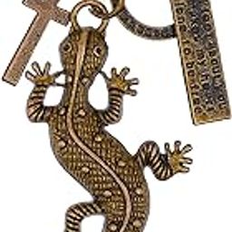Antique Bronze Alloy dotted Lizard tag Charms Pendant animal Jewelry fashion pendant-picture-44