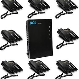 Copper Connection & Beetel EPABX 801H Intercom System CLI (Caller ID) with x8 Beetel C51 Landline Set-45