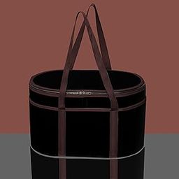 GREEN DECOR Non Woven Fabric Cute Oval Shape Diaper Caddy Bag with Handle & Zip Lock for Smart Mothers Baby Diaper Caddy Wipes Felt Storage Organizers,Foldable and Portable (Black&Wine- 15X10X9 Inch)-image-29