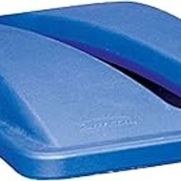 Rubbermaid Commercial Slim Jim Container Lid, 2.8" x 11" x 20", Blue-picture-8