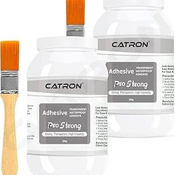 Catron Crack Seal Glue with Brush | ProStrong Transparent Waterproof Epoxy Resis StrongX for Roof water Leakage, Glass Waterproofing, Pipes, Walls Cracks, Tiles 600gm-picture-21