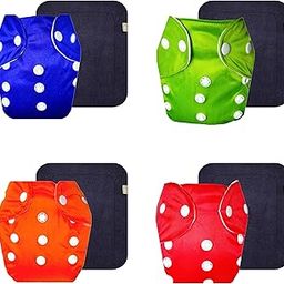 Dumbledo Lite Cloth Diaper with Black Insert (Pack of 4) | Hypoallergenic | Breathable | Easy to Clean | Trusted by Moms | 3 Months – 2 Years | Unisex Baby-31