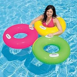 Intex Heer Vinyl Inflatable Pool Swim Tube with 2 Handles 30-inch (Multicolour, 8 Years and Up)-32