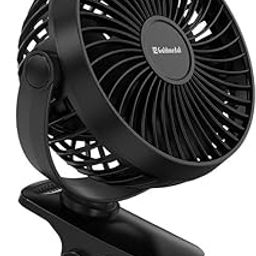 Goldmedal I-Fan 100mm Mini Portable Fan - Black | Pack of 1 | Desk Mountable & Multi-Clip Function | 360 ° Rotation Horizontal & Vertical-image-38