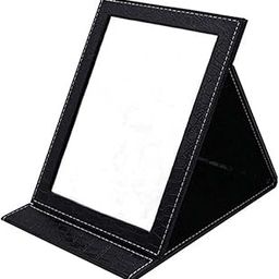 Seven Horses Folding Travel Vanity Mirror with Stand for Cosmetics Personal Beauty Portable Mirrors Black-43