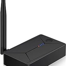 Bluetooth 5.0 Transmitter for TV, aptX Low Latency Audio Adapter with Optical Input, Coaxial Input, AUX Input, Plug and Play, HD Sound Quality, USB Powered-4