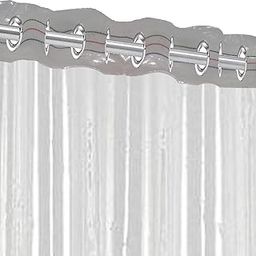 Kuber Industries .30 MM PVC Transparent Curtain | Water Proof AC Curtain | Eyelet Rings & Quick Water Release | Curtain 7 Feet-3