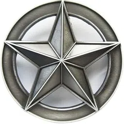 jean's friend Vintage Circle Star Belt Buckle Gurtelschnalle Boucle de ceinture-picture-28