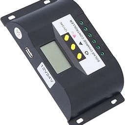 Ubervia® Solar Controller, Solar Charge Controller Self Recovery Protection Protection Function with LCD Display for Solar Panels for DC Loads(#3)-11