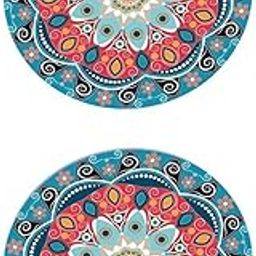 MERISHOPP® 2pcs Waterproof Round Tablecloths Polyester Backing Fitted Table Cover Cloth|Home & Garden | Kitchen, Dining & Bar | Linens & Textiles | Tablecloths-image-82