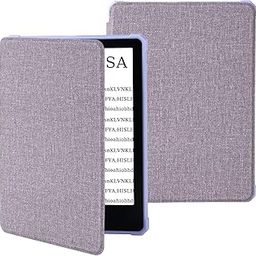 Case Fits Amazon 6.8" Kindle Paper White(11th Generation 2021 Release) and Signature Edition,Ultra-Thin and Lightweight PU Leather Smart Protective case with Auto Wake/Sleep (Purple)-picture-22