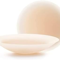 3pair eusable Nipple Covers with Case - Invisible, Self-Adhesive Silicone Pasties for Women - Comfortable, Washable, and Natural Look Cream-image-60