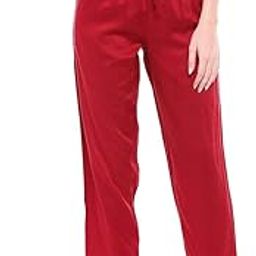 by Shoppers Womens Single Pocket Solid Regular Fit Pants (Red_Medium)-image-71