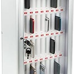 Luteti 36 Slots Phone Locker Aluminum Alloy Cell Phone Storage Box Wall Mounted Mobile Phone Lockbox with Handle for Classroom Office Exam-17