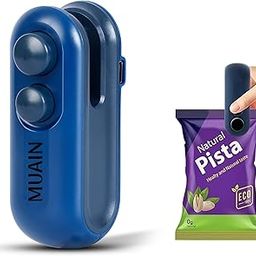Portable Mini Sealing Machine, Handheld 2-in-1 Heat Sealer and Cutter, Rechargeable Battery, Food Storage Bag Sealer for Snacks, Chips, Fresh Storage, Plastic Bags - No Preheating Needed - BLUE-image-41