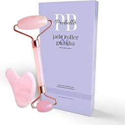 Premium Rose Quartz Roller & Gua Sha Set | 100% Natural Stone | Facial Massager for Skin Tightening, Puffiness & Wrinkle Reduction | Anti-Aging, Lymphatic Drainage & Face Lift Tool for Glowing Skin-picture-23
