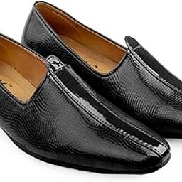 Men's 5.08 CM Heel Height Increasing Stylish Ccasual Formal Loafer, Nagra Slipon Punjabi Juttis-image-118