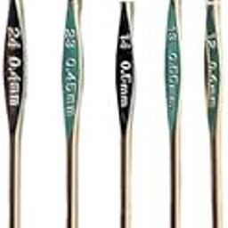 Prabhas Designs Tulip Crochet Hooks Needle for Aari Embroidery Size 12/13/14/23/24 Set of 5 Hand Sewing Needle-picture-10